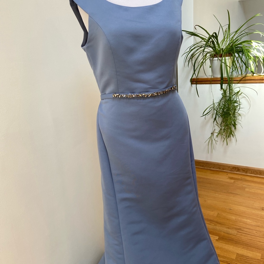 Ámsale women dress size 16 blue dusk NWT